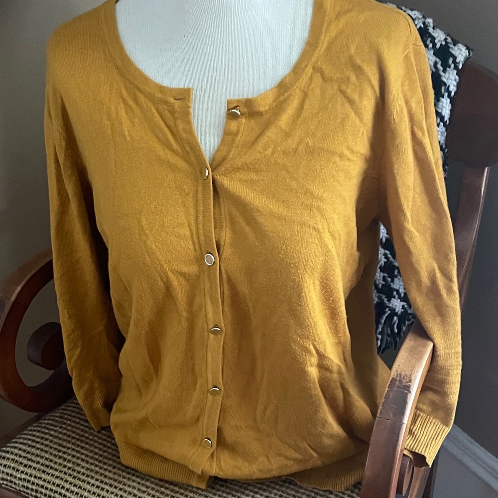 Avenue Golden Knit Sweater